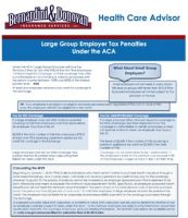 HCR Advisor Flyer Large Employer Tax Penaltie