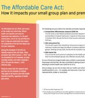 How Health Care Reform Impacts Your Small Group Plan