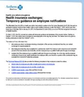 Temporary Guidance on Employee Notification